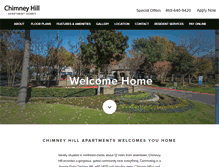 Tablet Screenshot of chimneyhillliving.com